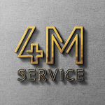 Логотип сервисного центра 4M service